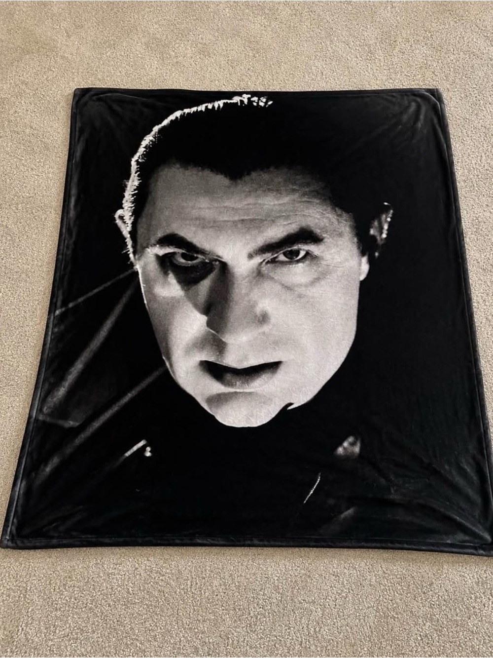 Creepy Co Bela Lugosi Dracula Throw Blanket